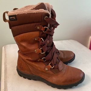 Timberland brown lace boots